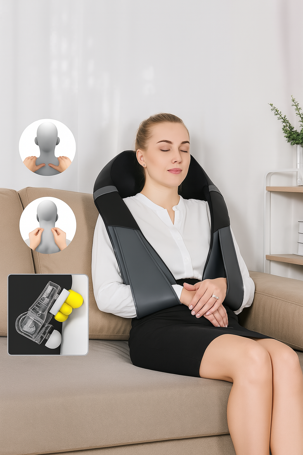 Heated Deep-Knead Massager